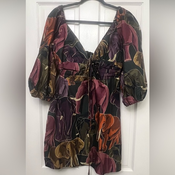 Farm Rio Elephant Mini Dress - Picture 2 of 2